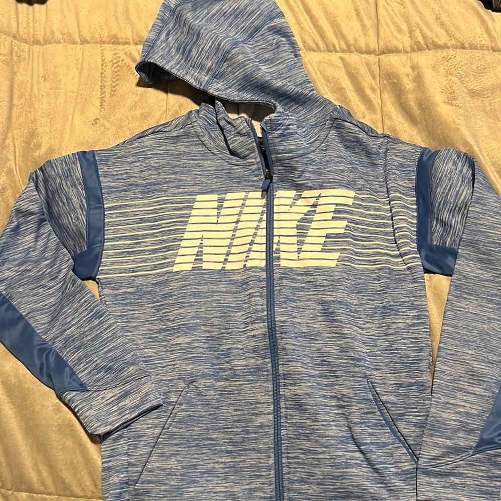 Dri-fit zip front hoodie.